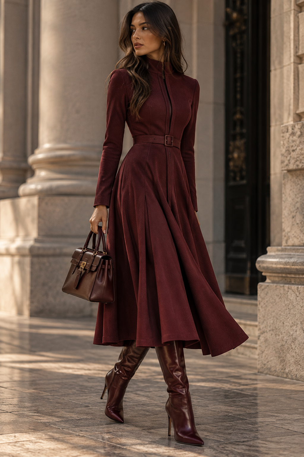 Vestido Valentina Mocha