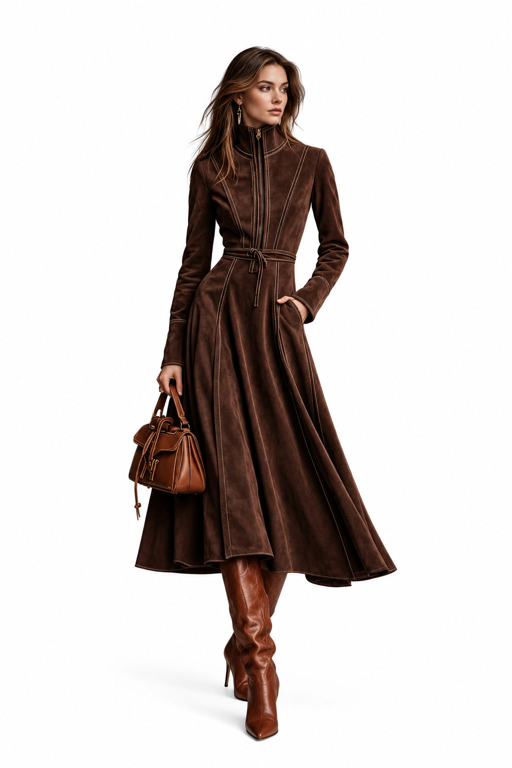 Vestido Valentina Mocha